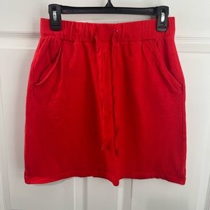 Cherry Red Cloth Skirt